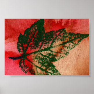 Leaf Nature Print Mini-Poster