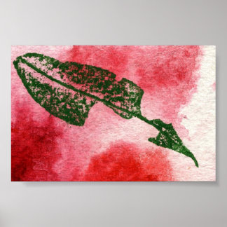 Leaf Nature Print Mini-Poster