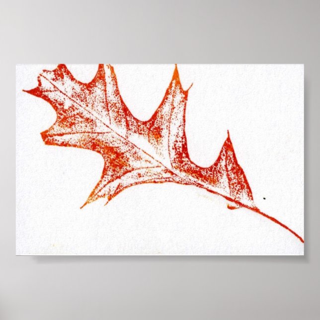 Leaf Nature Print Mini-Poster (Front)