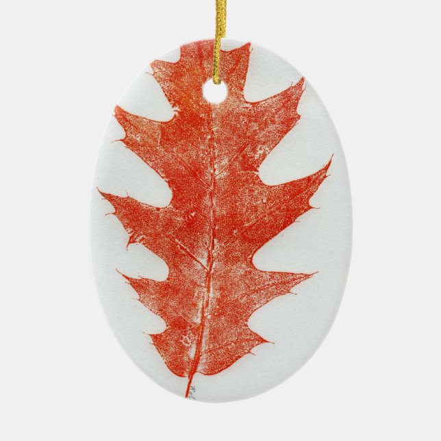 Leaf Nature Print Ornament (Front)