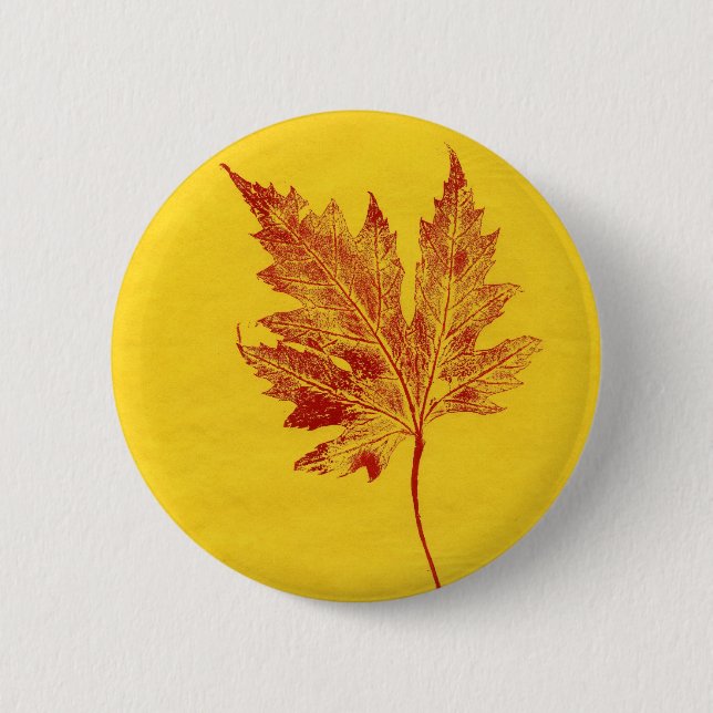 Leaf Nature Prints Button (Front)