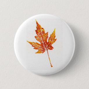 Leaf Nature Prints Button