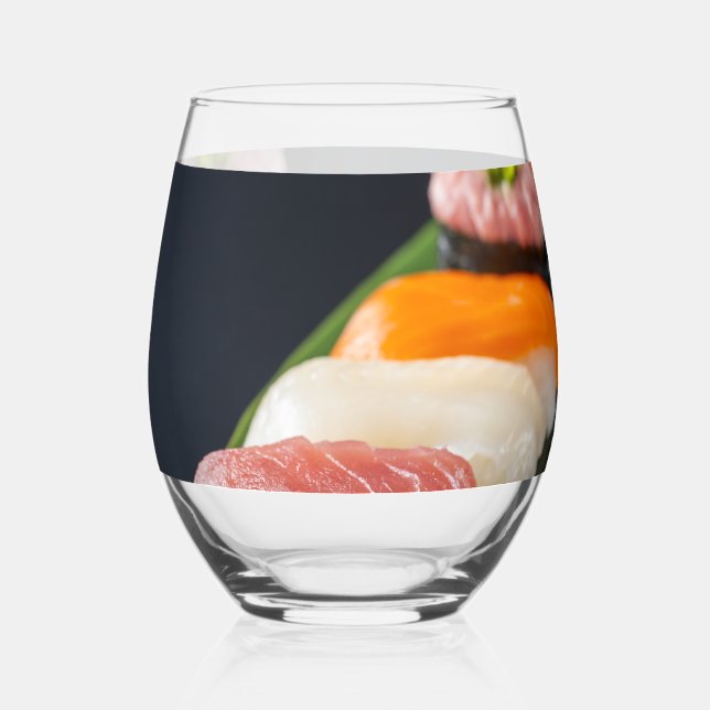 Leaf Nigiri Wine Glass – SUSHIMI Collection (Front)