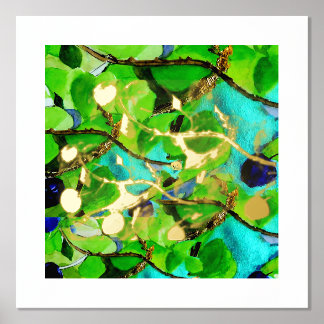 Leaf on Vine Foil Print