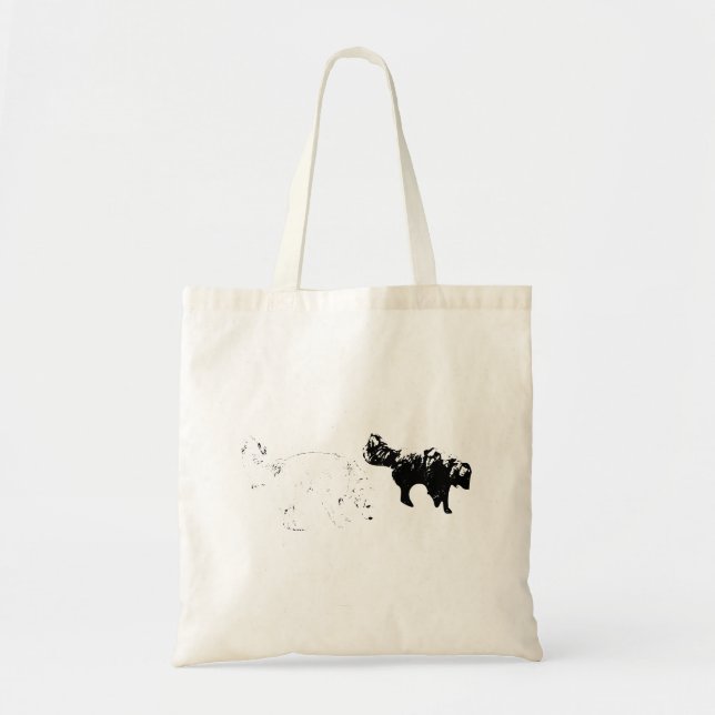 Leaf-Path Trackers, Wide Duo Tote Bag (Front)
