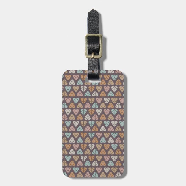 Leaf pattern 2 luggage tag (Front Vertical)