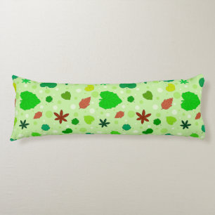 🍃 Leaf Pattern Abstract Nature Shapes Body Pillow