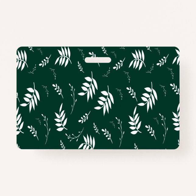 leaf pattern badge (Front)