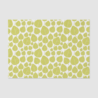 Leaf Pattern - Banana Green Tissue Paper
