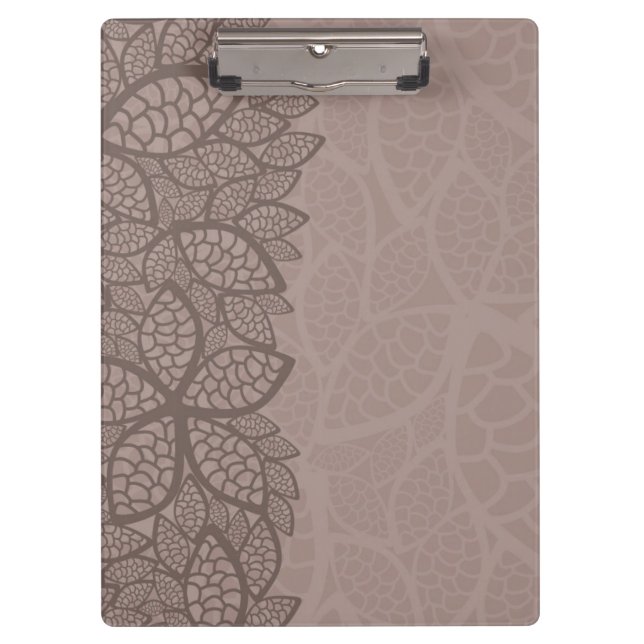 Leaf pattern border and background clipboard (Front)