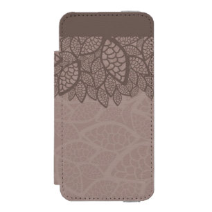 Leaf pattern border and background incipio watson™ iPhone 5 wallet case