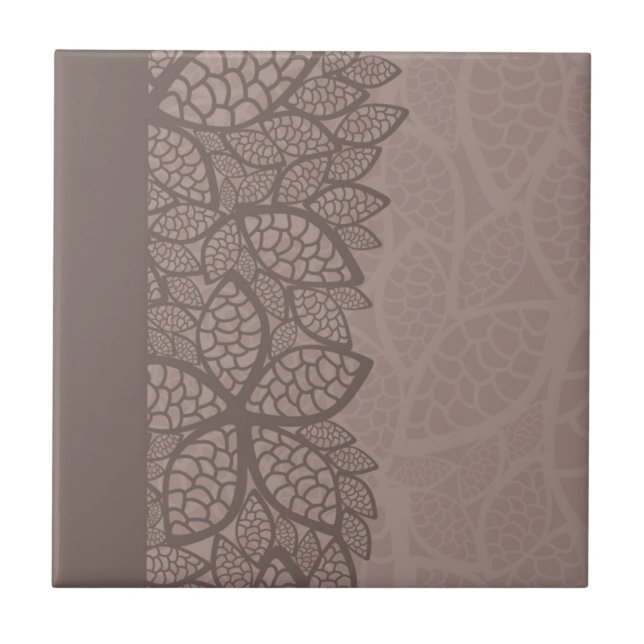 Leaf pattern border and background tile (Front)