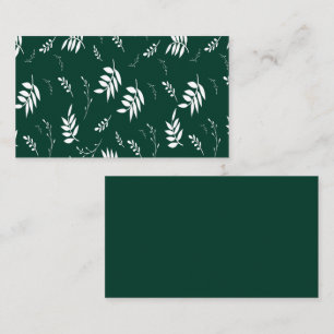 leaf pattern business card