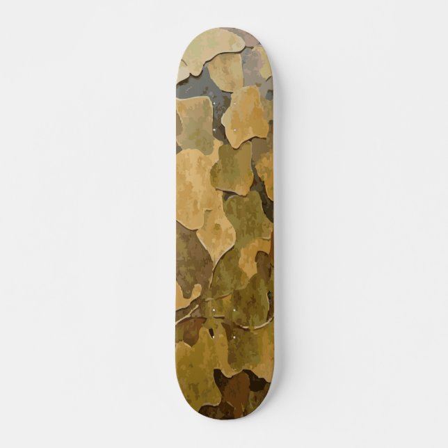 Leaf Pattern Camouflage Design Skateboard (Front)