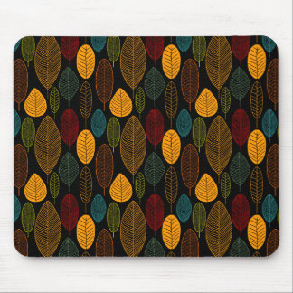 Leaf Pattern - Colours Mouse Pad
