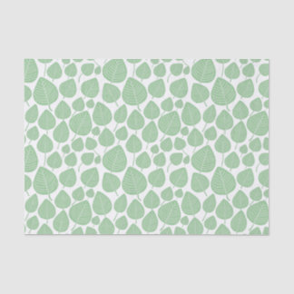 Leaf Pattern - Faded Green Tissue Paper