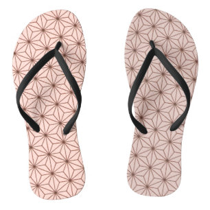 leaf pattern flip flops