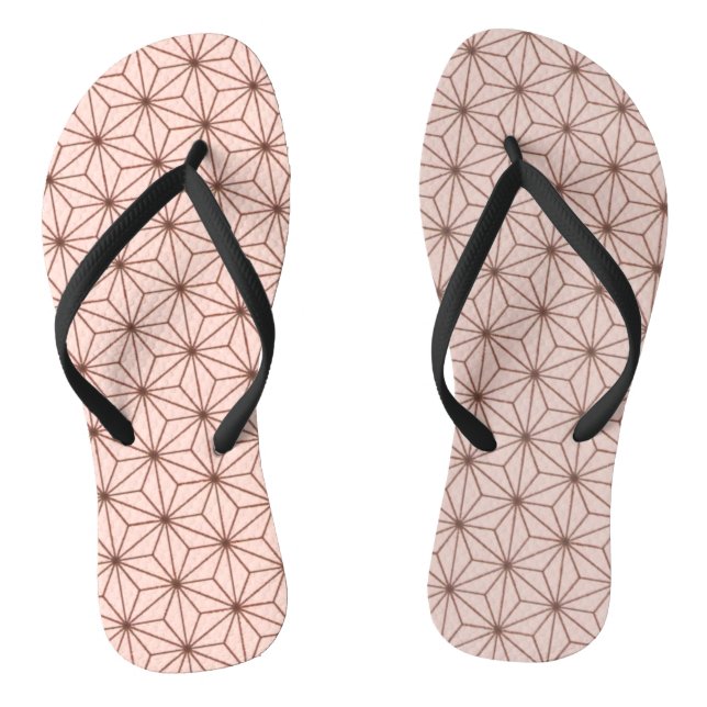 leaf pattern flip flops (Footbed)