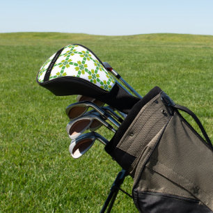 Leaf Pattern, Green Leaves, Your Name Golf Head Cover