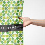 Leaf Pattern, Green Leaves, Your Name Scarf<br><div class="desc">Elegant,  stylish and sophisticated pattern with green leaves. Modern and trendy gift,  perfect for the nature lover in your life. Personalize by adding your name,  nickname,  monogram or initials.</div>