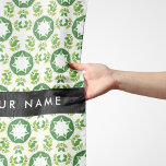 Leaf Pattern, Green Leaves, Your Name Scarf<br><div class="desc">Elegant,  stylish and sophisticated pattern with green leaves. Modern and trendy gift,  perfect for the nature lover in your life. Personalize by adding your name,  nickname,  monogram or initials.</div>