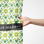 Leaf Pattern, Green Leaves, Your Name Scarf<br><div class="desc">Elegant,  stylish and sophisticated pattern with green leaves. Modern and trendy gift,  perfect for the nature lover in your life. Personalize by adding your name,  nickname,  monogram or initials.</div>