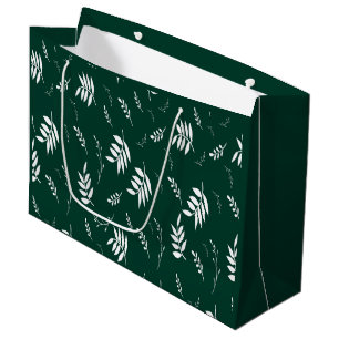 leaf pattern large gift bag