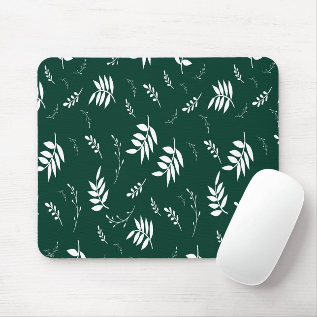 leaf pattern mouse pad (With Mouse)