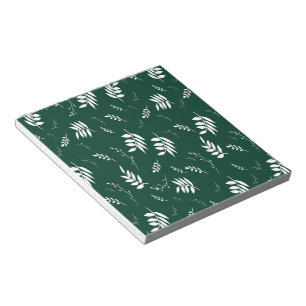 leaf pattern notepad