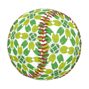 Leaf Pattern, Pattern Of Leaves, Green Leaves Baseball