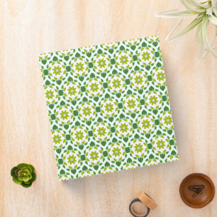 Leaf Pattern, Pattern Of Leaves, Green Leaves Binder