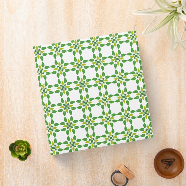 Leaf Pattern, Pattern Of Leaves, Green Leaves Binder (In Situ)