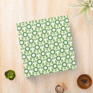 Leaf Pattern, Pattern Of Leaves, Green Leaves Binder