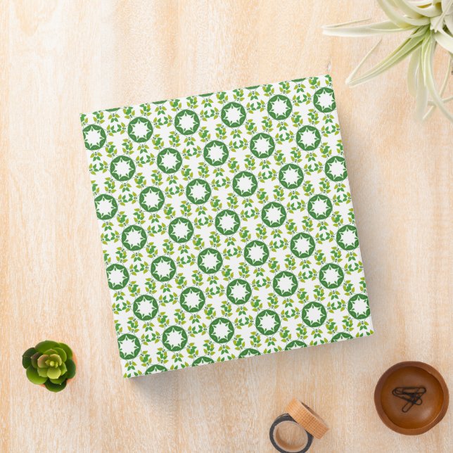 Leaf Pattern, Pattern Of Leaves, Green Leaves Binder (In Situ)