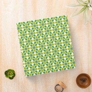 Leaf Pattern, Pattern Of Leaves, Green Leaves Binder