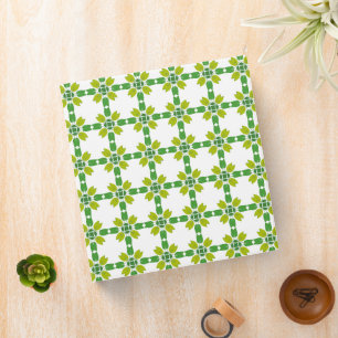 Leaf Pattern, Pattern Of Leaves, Green Leaves Binder