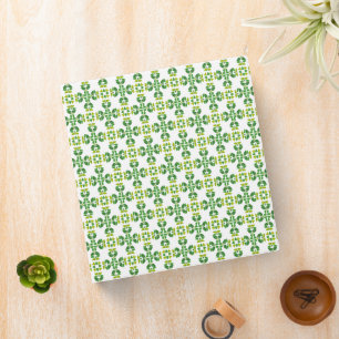 Leaf Pattern, Pattern Of Leaves, Green Leaves Binder