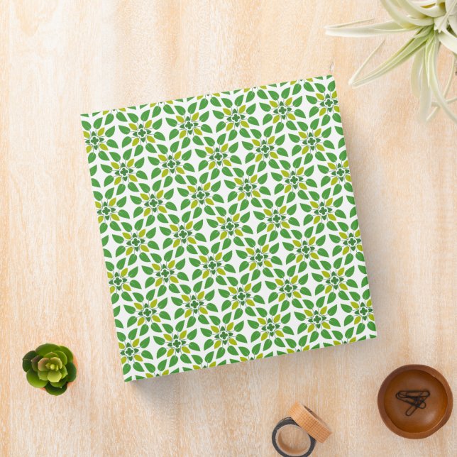 Leaf Pattern, Pattern Of Leaves, Green Leaves Binder (In Situ)