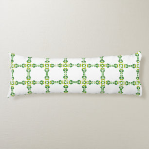 Leaf Pattern, Pattern Of Leaves, Green Leaves Body Pillow