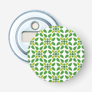Leaf Pattern, Pattern Of Leaves, Green Leaves Bottle Opener