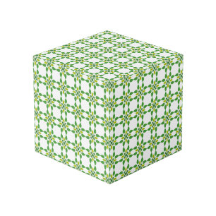 Leaf Pattern, Pattern Of Leaves, Green Leaves Cube