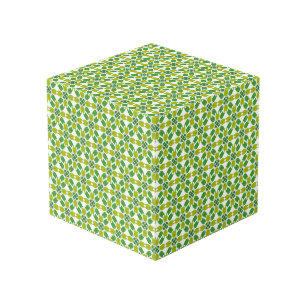 Leaf Pattern, Pattern Of Leaves, Green Leaves Cube