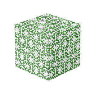 Leaf Pattern, Pattern Of Leaves, Green Leaves Cube