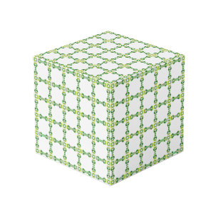 Leaf Pattern, Pattern Of Leaves, Green Leaves Cube