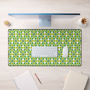 Leaf Pattern, Pattern Of Leaves, Green Leaves Desk Mat