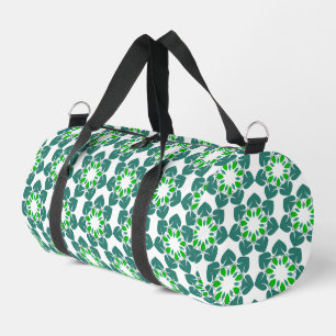 Leaf Pattern, Pattern Of Leaves, Green Leaves Duffle Bag
