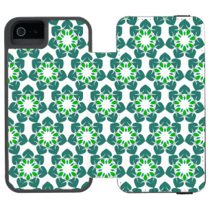 Leaf Pattern, Pattern Of Leaves, Green Leaves Incipio Watson™ iPhone 5 Wallet Case