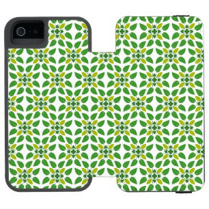 Leaf Pattern, Pattern Of Leaves, Green Leaves Incipio Watson™ iPhone 5 Wallet Case