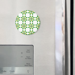 Leaf Pattern, Pattern Of Leaves, Green Leaves Magnet