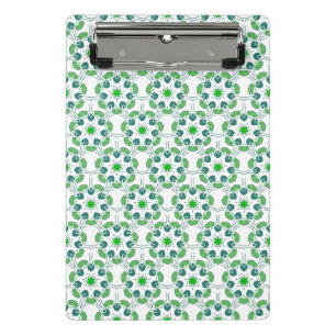 Leaf Pattern, Pattern Of Leaves, Green Leaves Mini Clipboard
